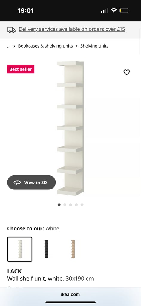 image for IKEA lack shelf