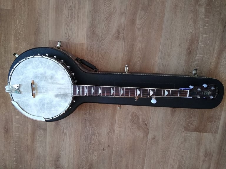 Left-hand Gold Tone White Ladye Banjo