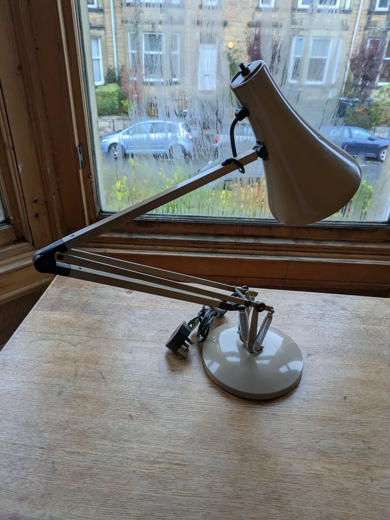 Beige/ light Grey Anglepoise Vintage Mid Century Lamp Retro Lighting