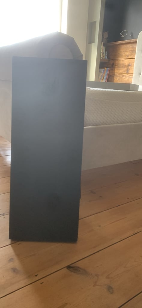 image for IKEA black shelf