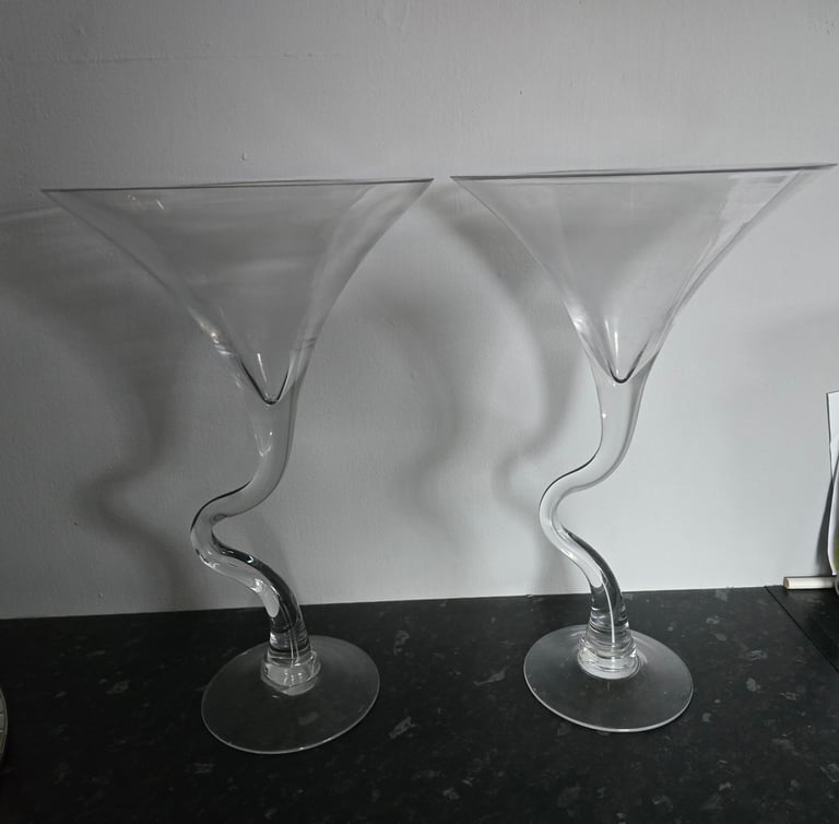 image for Twisted stem large glasses 