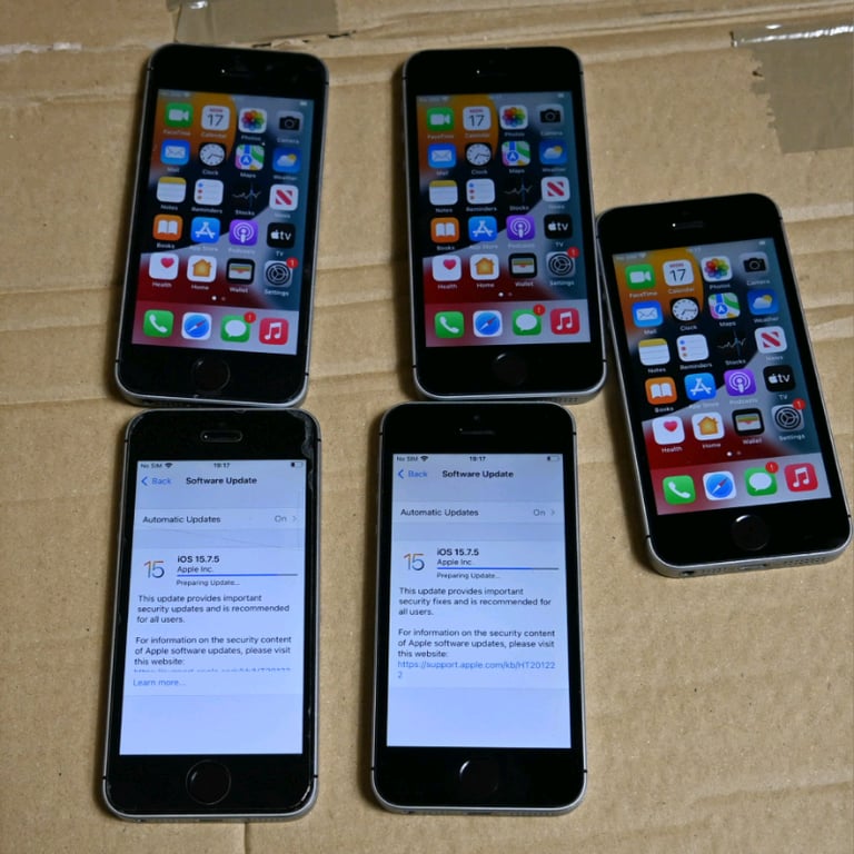 Cheap phone-iPhone SE 32gb iOS15 1st Gen £59 each, download any apps