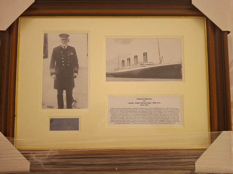 image for Titanic Autograph Captain Edwards 