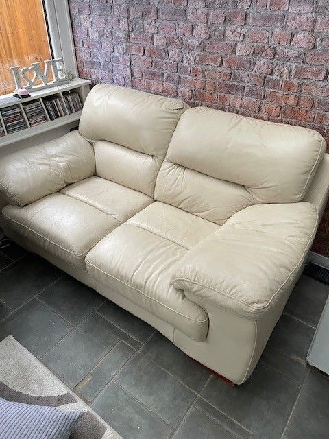 image for 2 Seater Leather Couch - FREE for collection