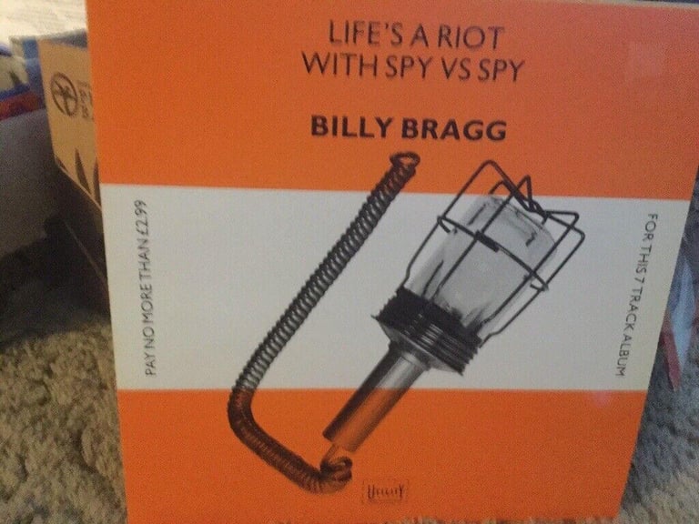 Billy Bragg - life’s a riot lp 80s folk punk indie pop