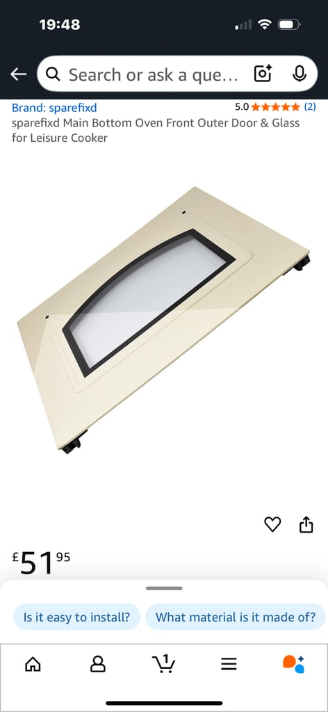 Cream Leisure CLA60GAC 60cm Gas Cooker – Fully Working, Easy Fix, Great Price!