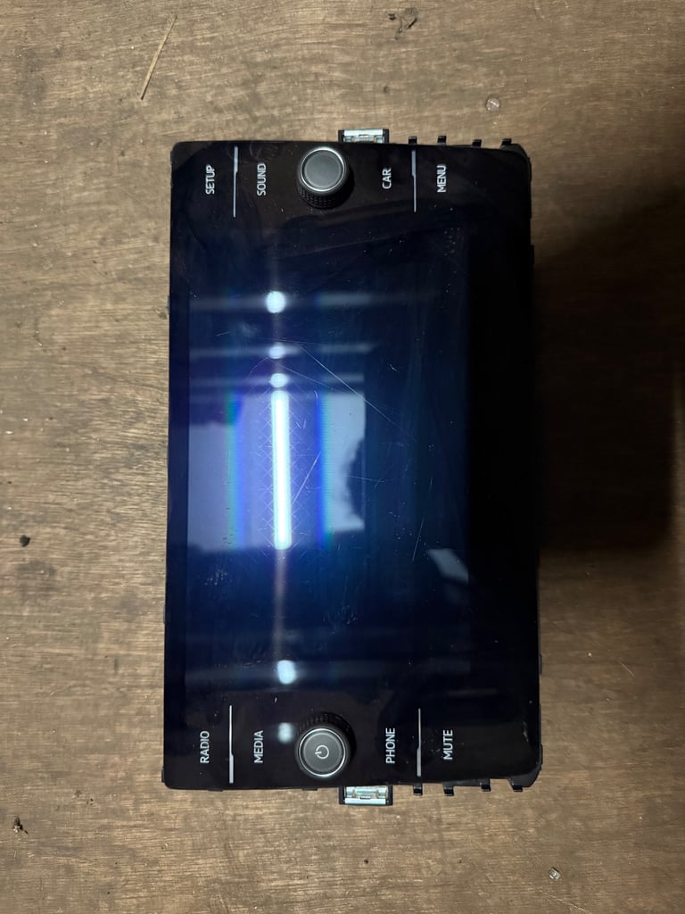 Volkswagen Golf MK7.5 Infotainment Screen.