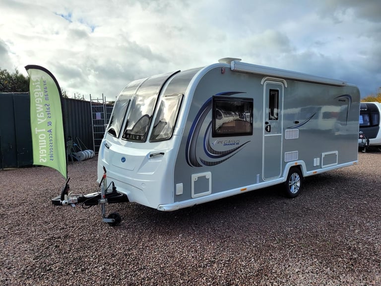 image for Bailey Pegasus Grande SE Brindisi 2023 Single Axle 4 Berth - 8FT Wide, Fixed Bed