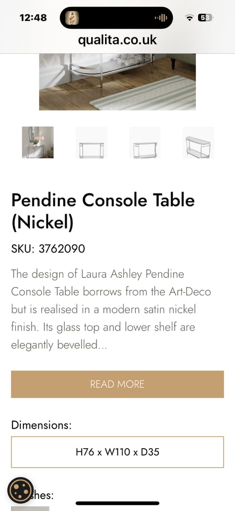 Laura Ashley console table