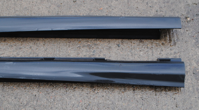 2015 FORD FOCUS MK3 LEFT+RIGHT PAIR SKIRT SILL COVERS BLACK