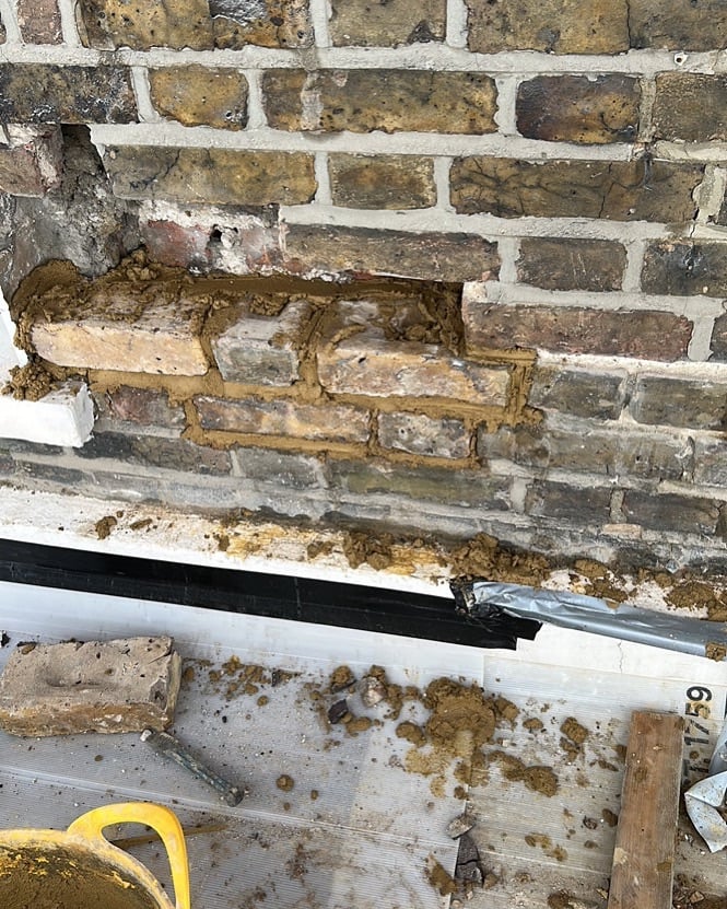 image for Repointing Window reveals Brick repair