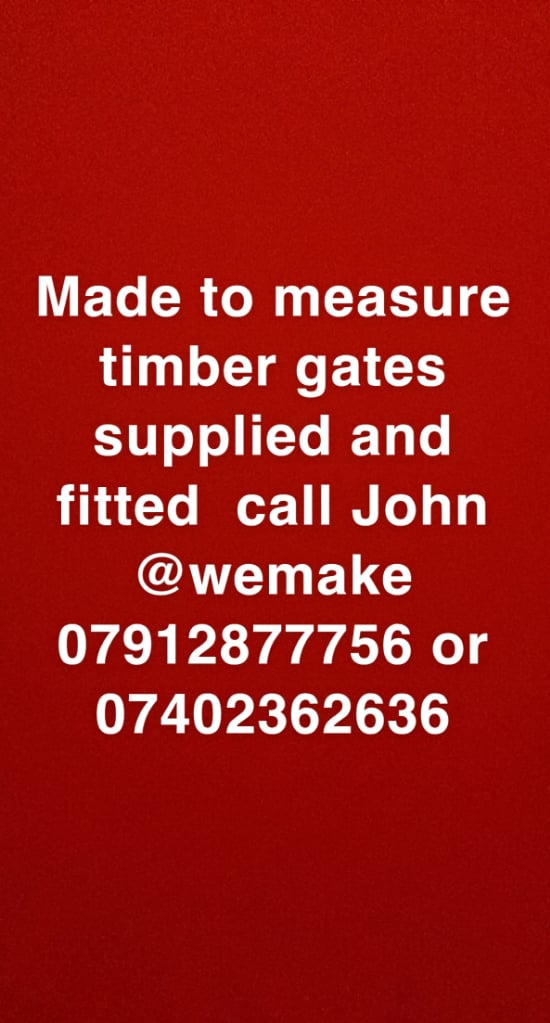 Made to measure timber gates 
