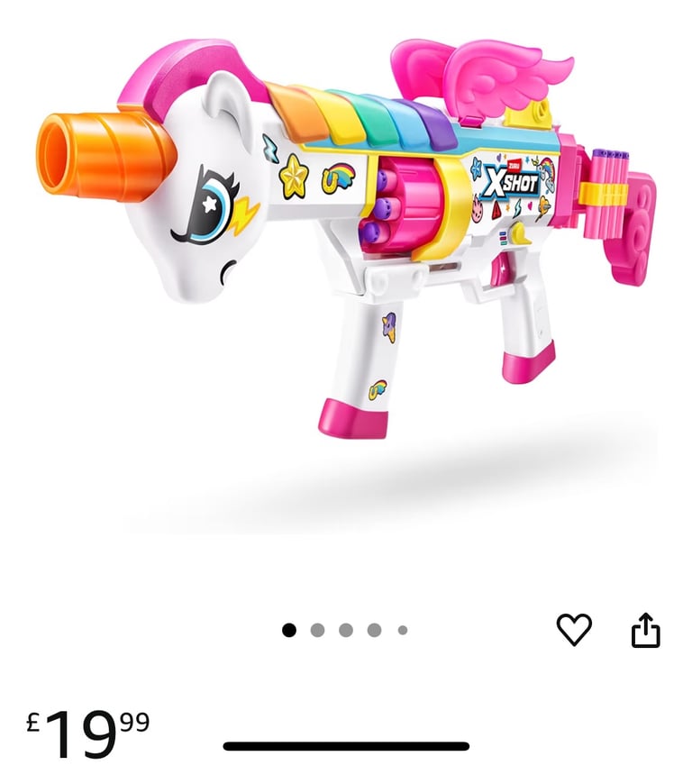 X-Shot Blastercorn Unicorn Big Rizz Dart Blaster Girls Boys Toy