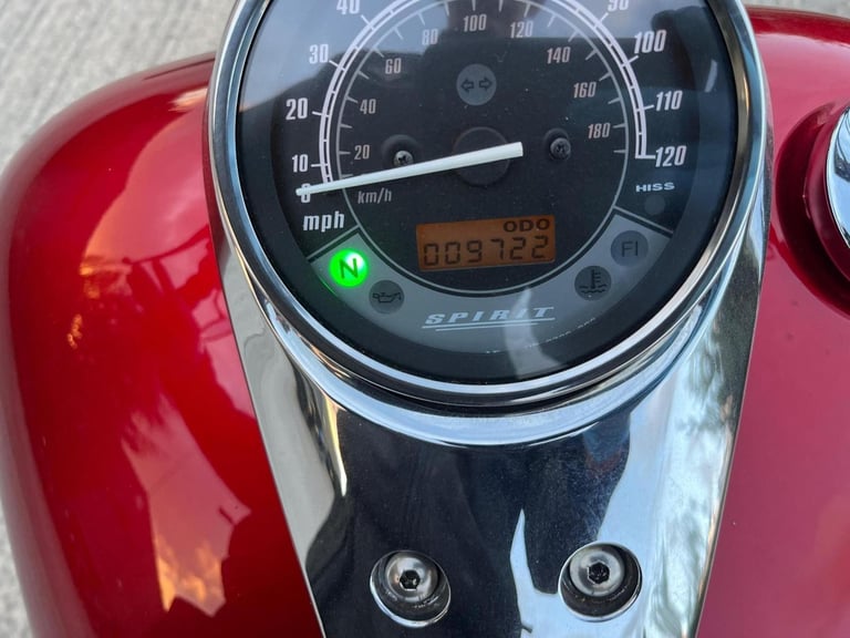 2007 07 HONDA VT 750 C2-7 SHADOW RED MINT 9k MILES CUSTOM CRUISER TALL BARS