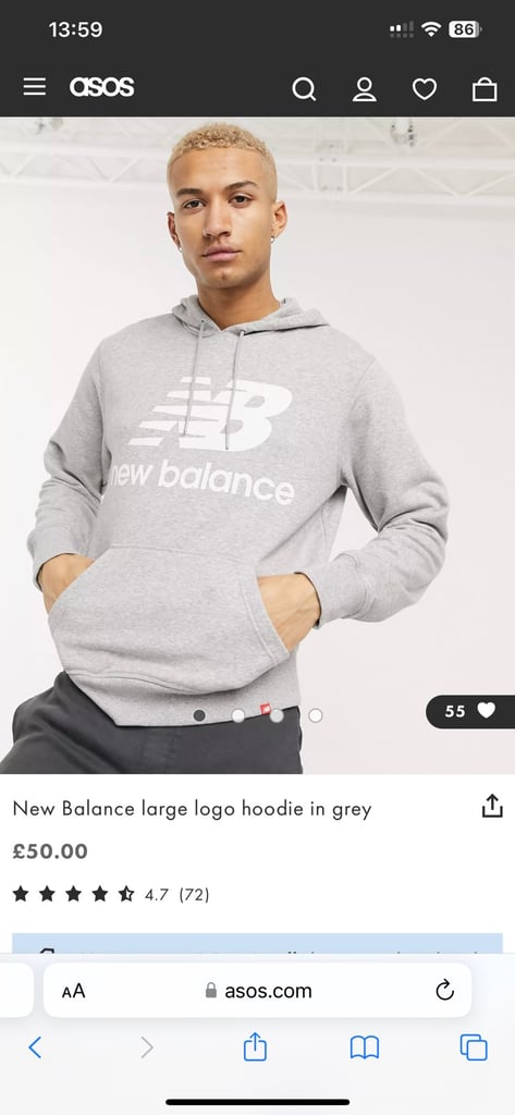 New balance hoodie XL for men | in Meadows, Edinburgh | Gumtree