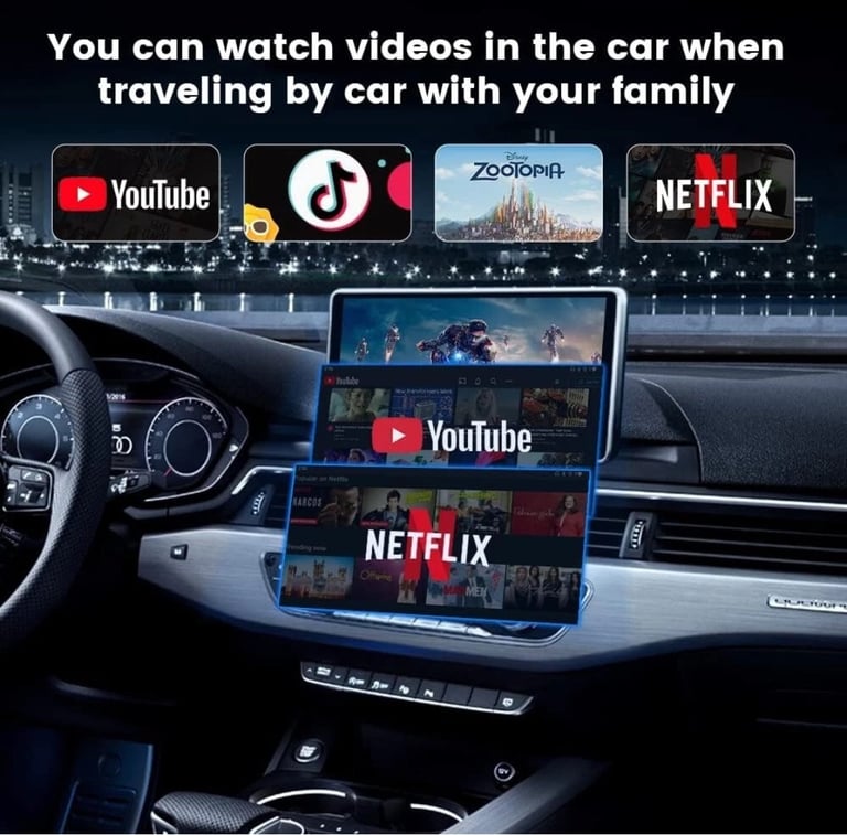 CarlinKit AIBOX-Basic, 2GB+16GB Android/Wireless CarPlay/Wireless Android Auto,N