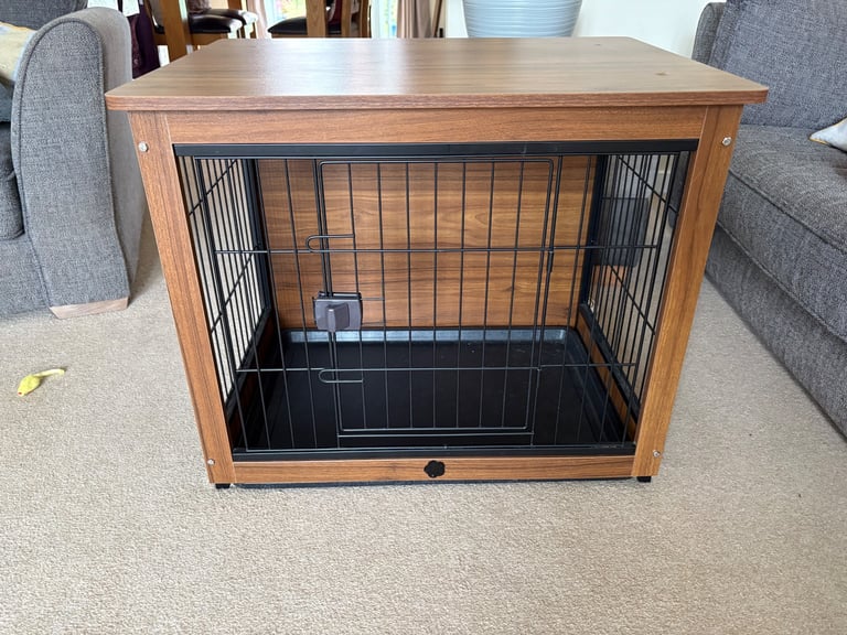 Dog Crate within furniture 