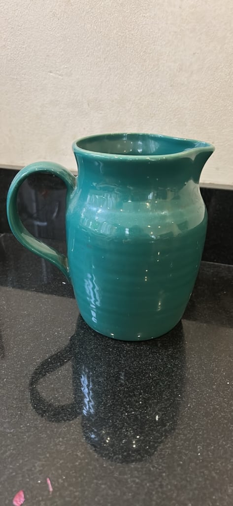 image for Green ceramic jug 