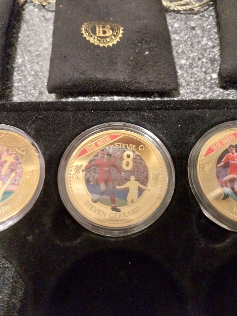 Liverpool FC 24ct Gold Layered Commemorative Medals