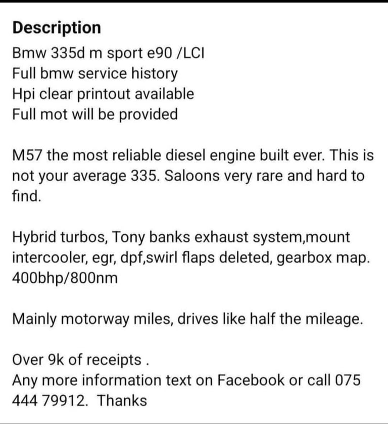 BMW, 335d m sport, 2007, Other, 2993 (cc), 4 doors