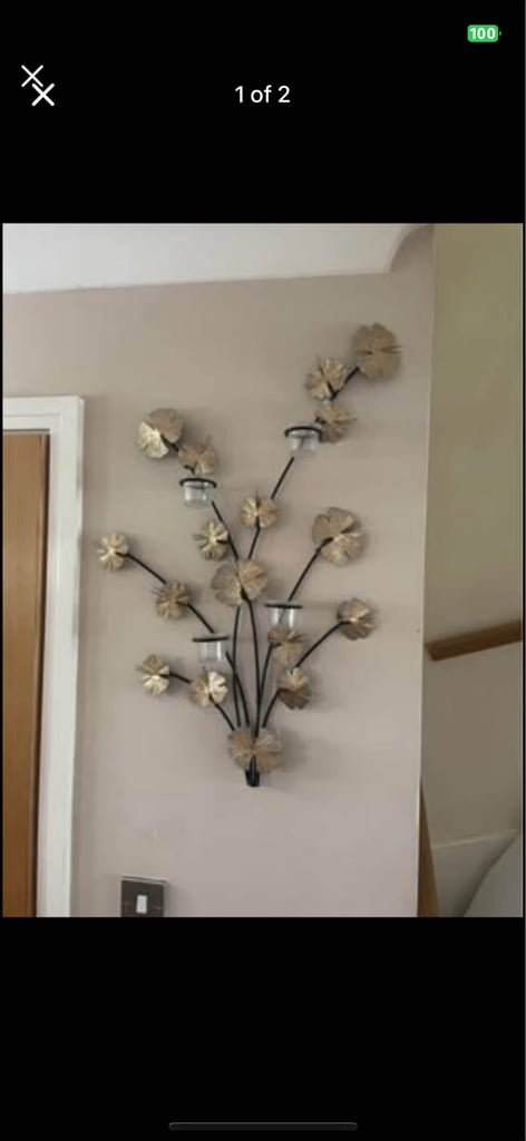 Decorative Metal Wall Candle Holder