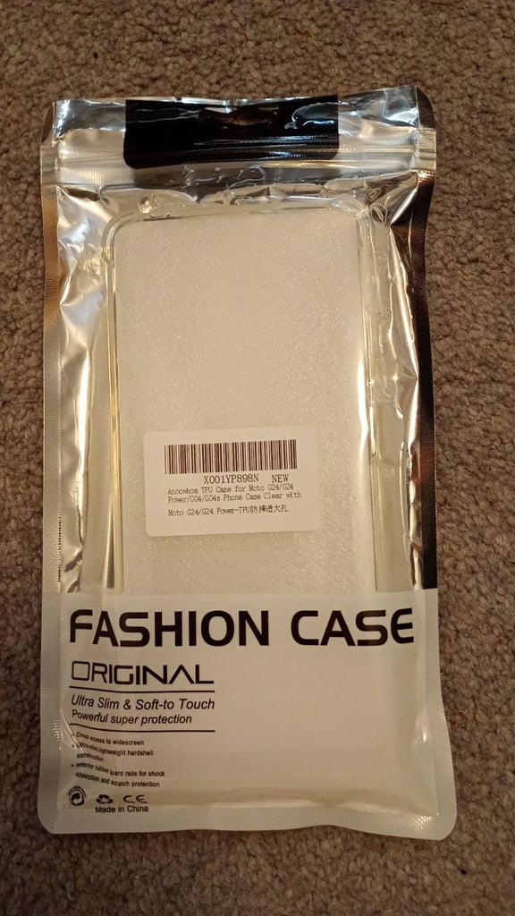 Transparent Anoowkoa TPU silicone case for Motorola Moto G24, G24 power, G04, G04s