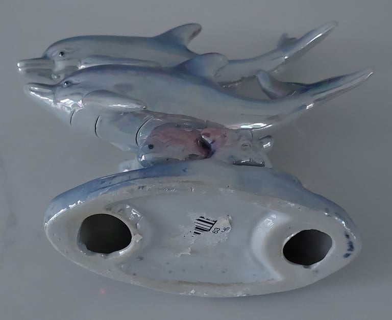 Ceramic Dolphin Figurine A024 16 cm Tall