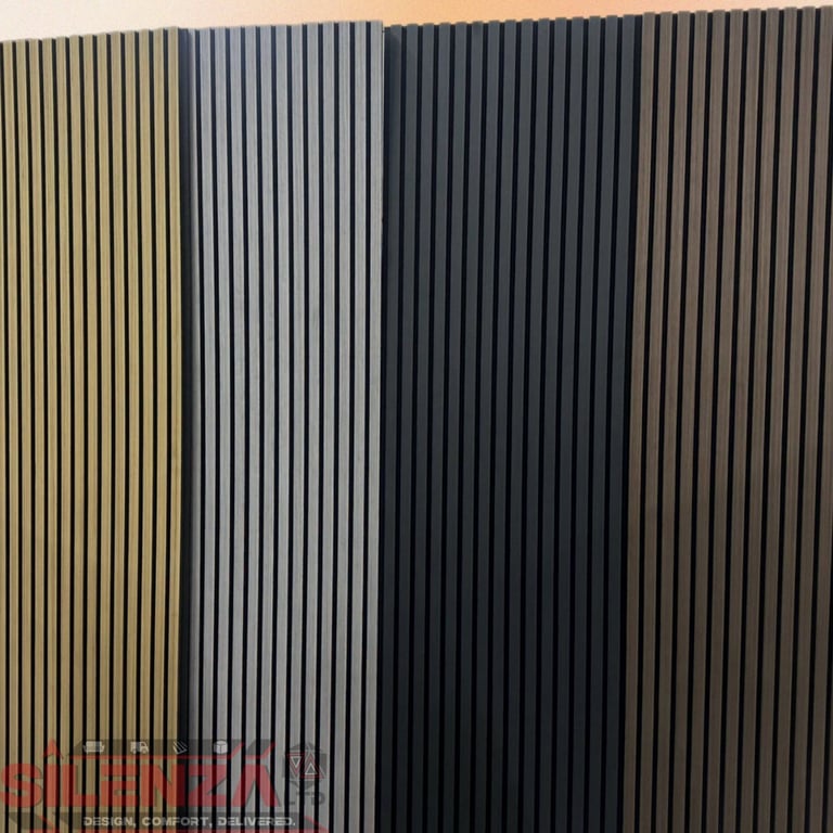 Slatted Wall Panels Wood Veneer 2400x600mm