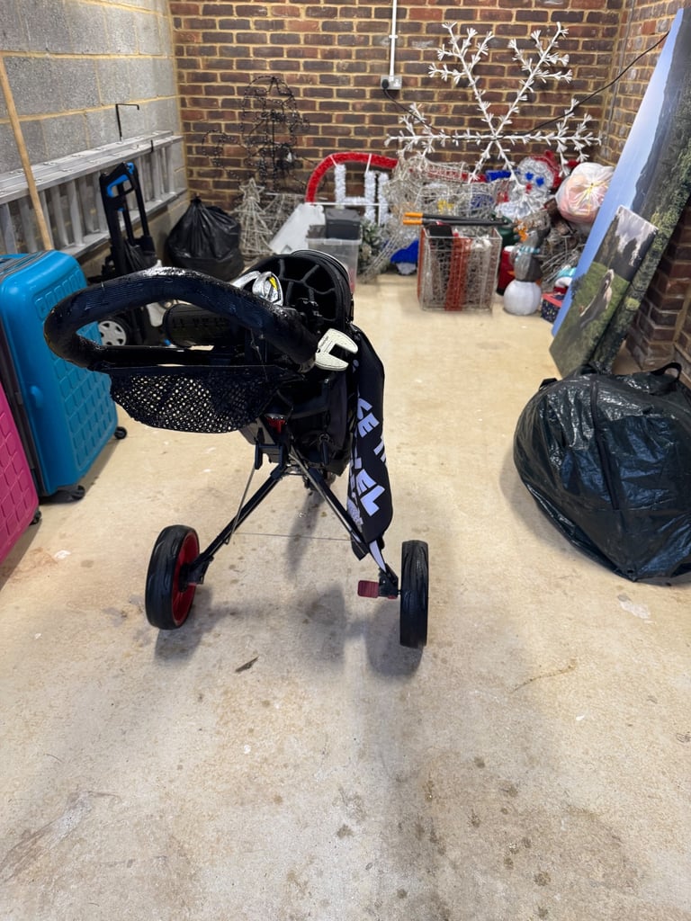 image for Golf bag and push trolley