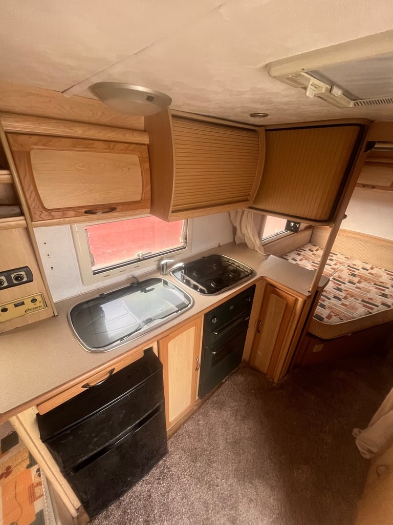 2007 elddis fixed bed 4 berth caravan cheap caravan 