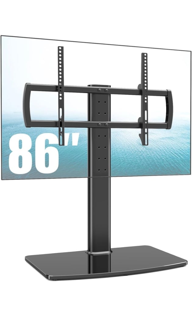 image for Universal TV Stand/Base Tabletop TV Stand with Wall Mount