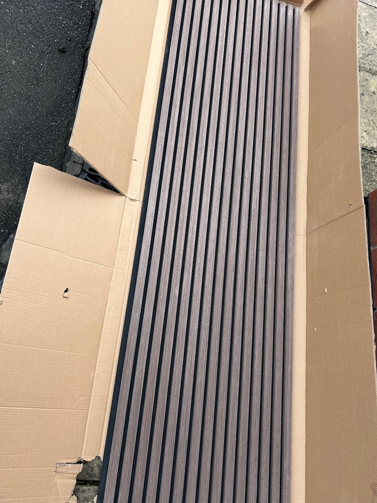 image for Acoustic walnut (Nat Oak?) slatwall panel new 