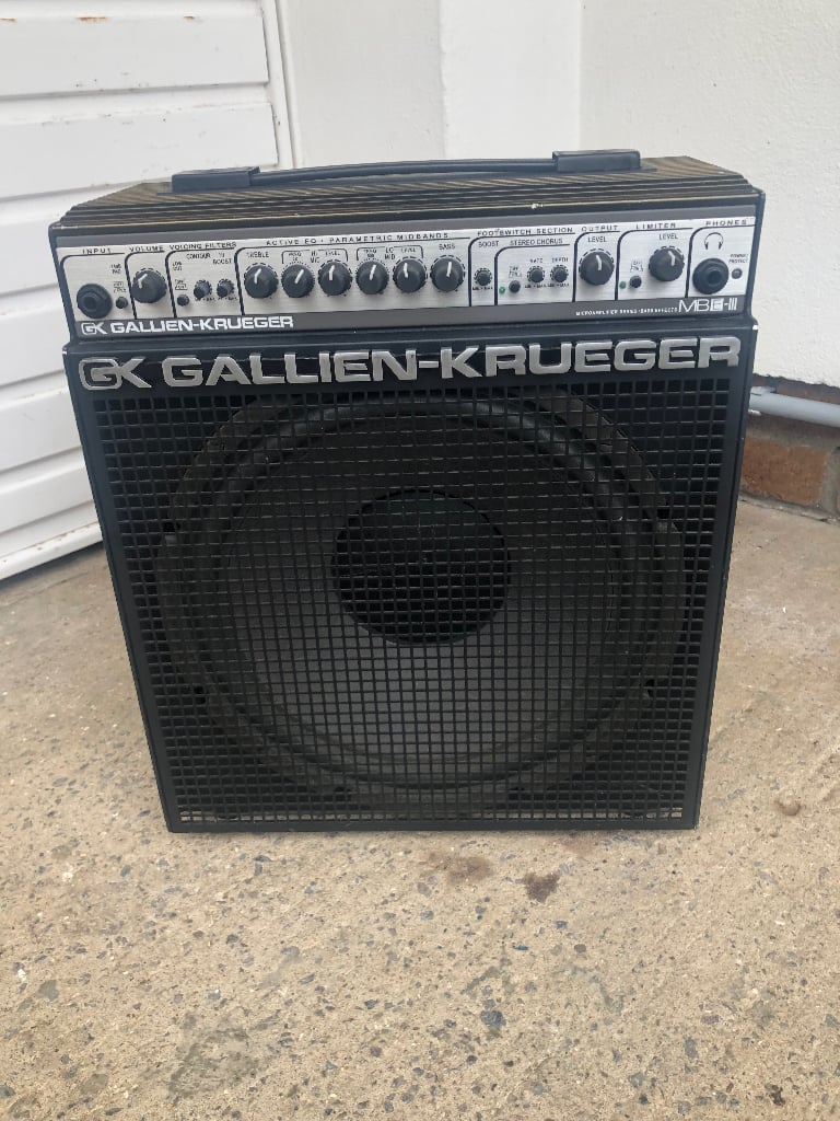 image for Gallien Krueger MB150E-III Bass combo with extension cabinet.