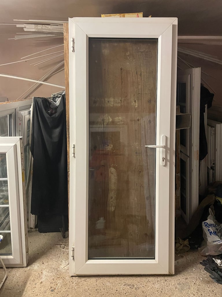 image for UPVC DOOR 202 x 84.5 cm - BEAUTIFUL UPVC DOUBLE GLAZED DOOR MANUFACTURED BY ANGLIAN  (REF: DX193)