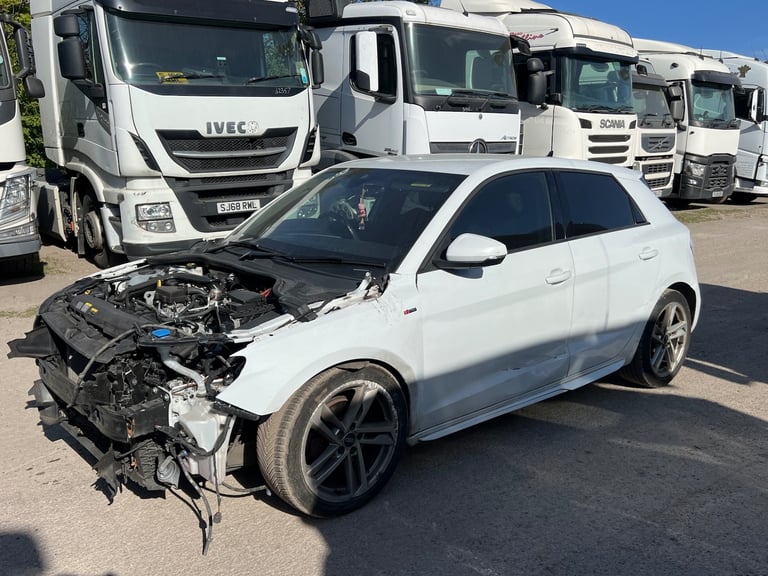2022 AUDI A1 S LINE WHITE 1.0 PETROL AUTOMATIC 5dr DAMAGED SALVAGE 