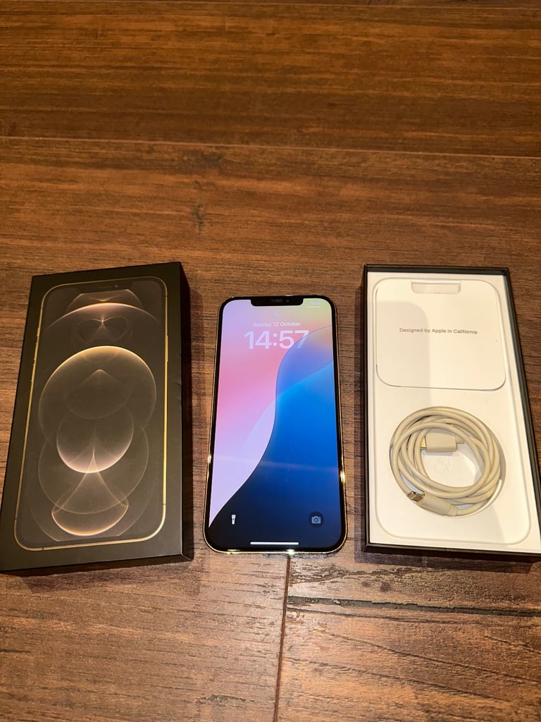 image for iPhone 12 Pro Max Gold 128GB – Unlocked, Excellent Condition, Boxed