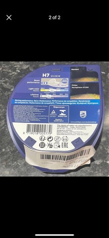 Philips RacingVision GT200 H7 Bulbs, in Middlesbrough, North Yorkshire