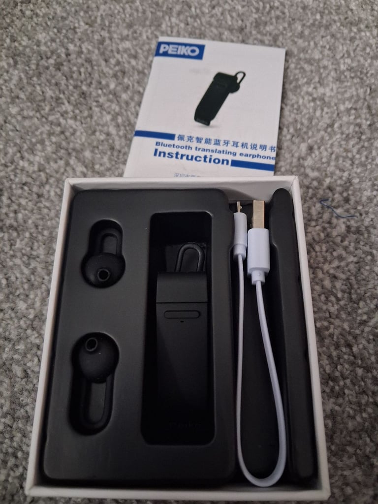 PEIKO Intelligent Translation earphones x2