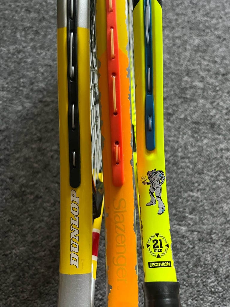 21 Junior Tennis Racquets – Multiple Brands