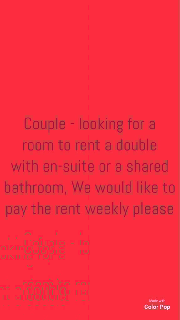 Urgent - Couple looking for a room to rent or a studio flat to rent please...