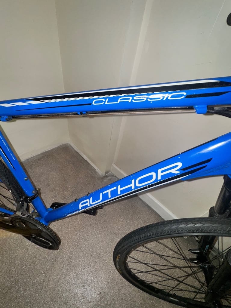 Blue Large Author Classic 24 speed Hybirid bike pickup SE152JR