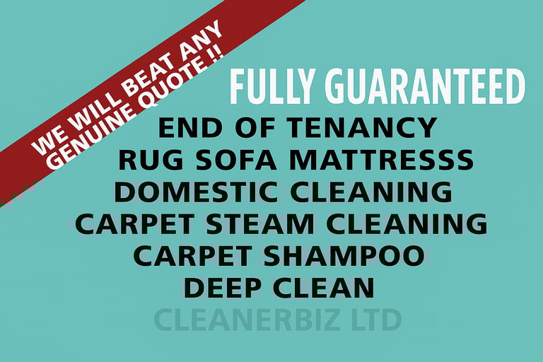 Last-Minute End of Tenancy Cleaners | Deep, Carpet & Domestic Cleaning Services 👑