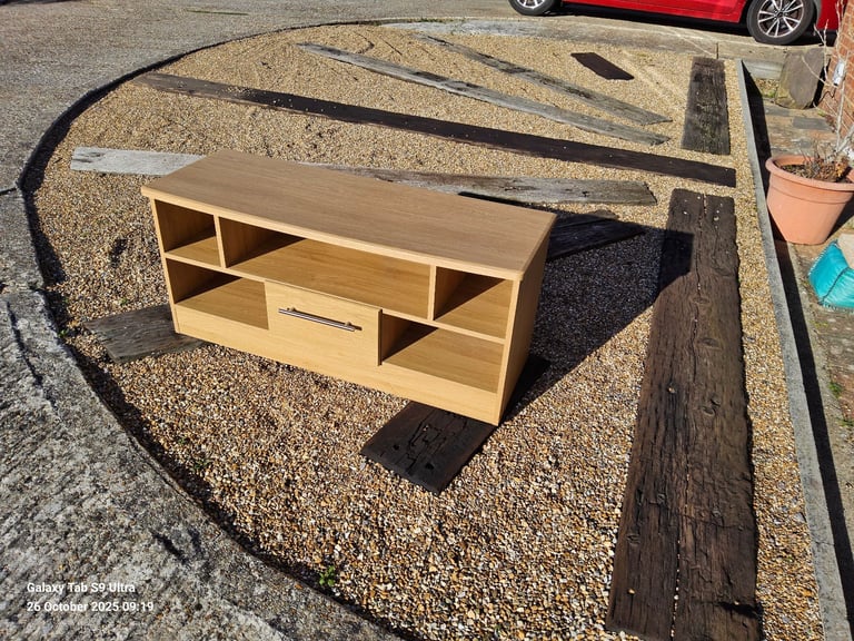 OAK TV VIDEO SKY DISPLAY STAND CABINET