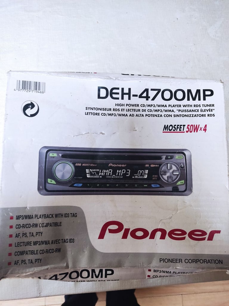 image for Pioneer CD radio player with 50x4 output £50 Ono t MP3 WMA 