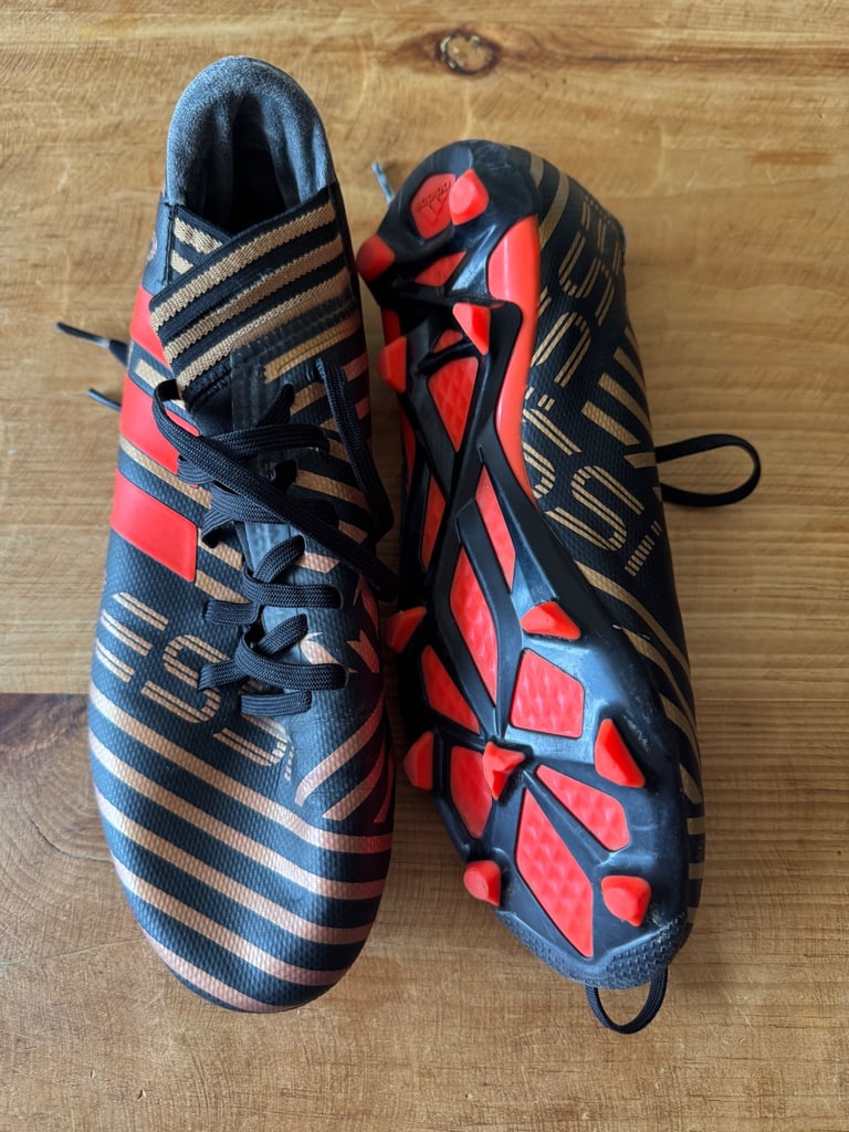 image for Adidas Nemeziz Messi Black/Gold/Orange Football Boots UK 5 1/2