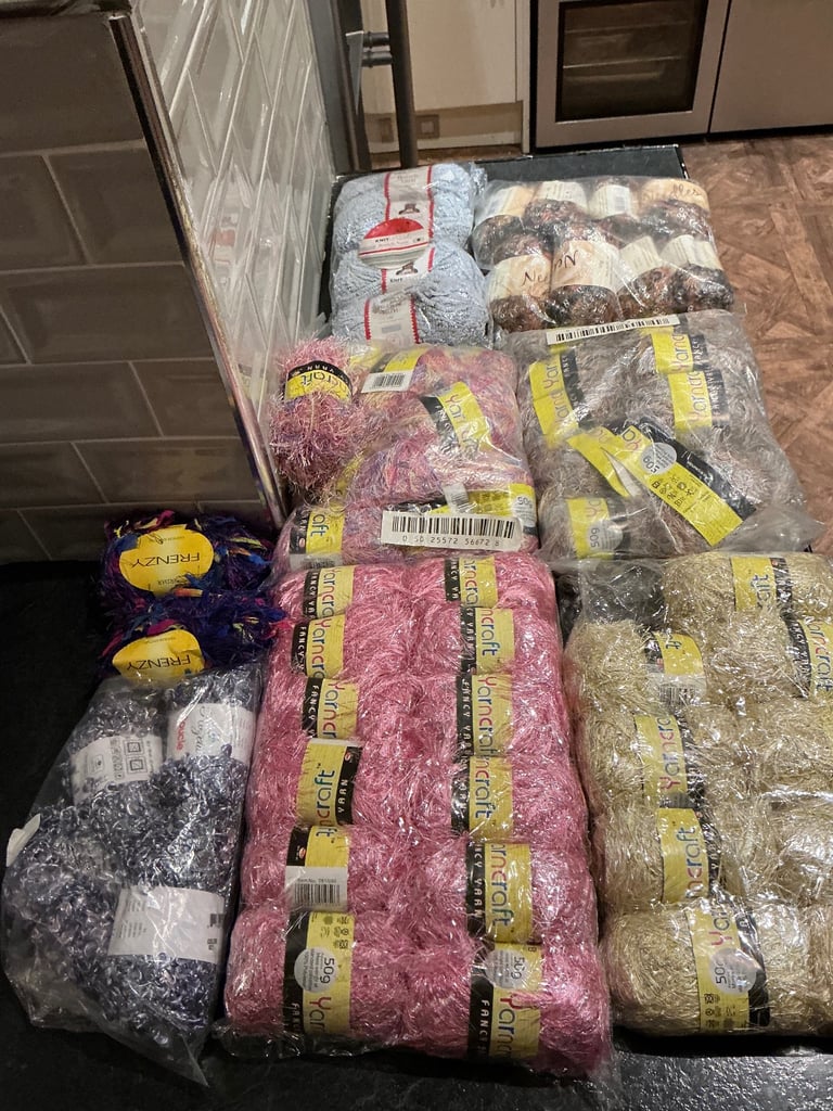 Job lot yarncraft knitting yarn etc. 
