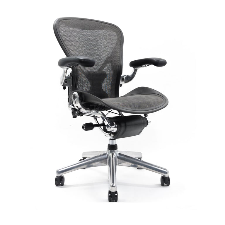 image for Herman Miller Aeron FULLY LOADED Chrome Posturefit Classic Chair