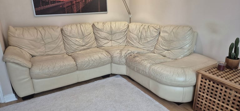  Corner leather sofa from dfs
