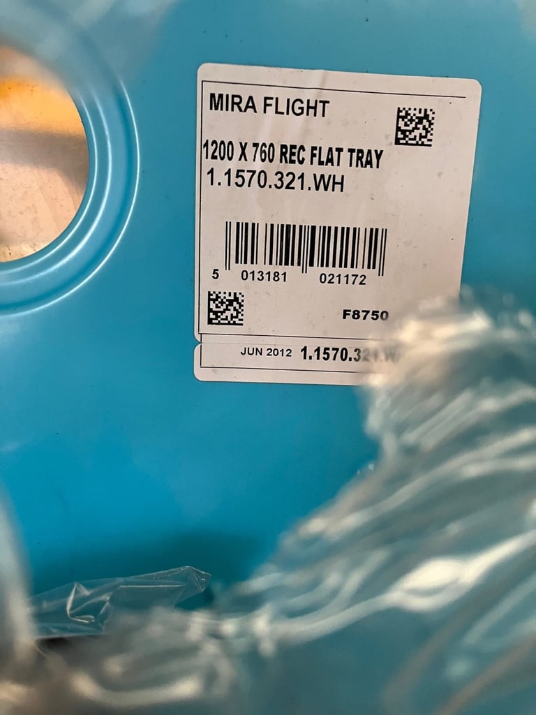 Mira flight rectangular shower tray 