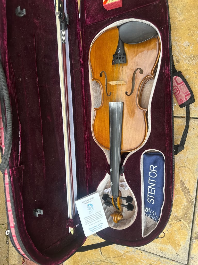 image for Full sized stentor II violin pulse case and bow 